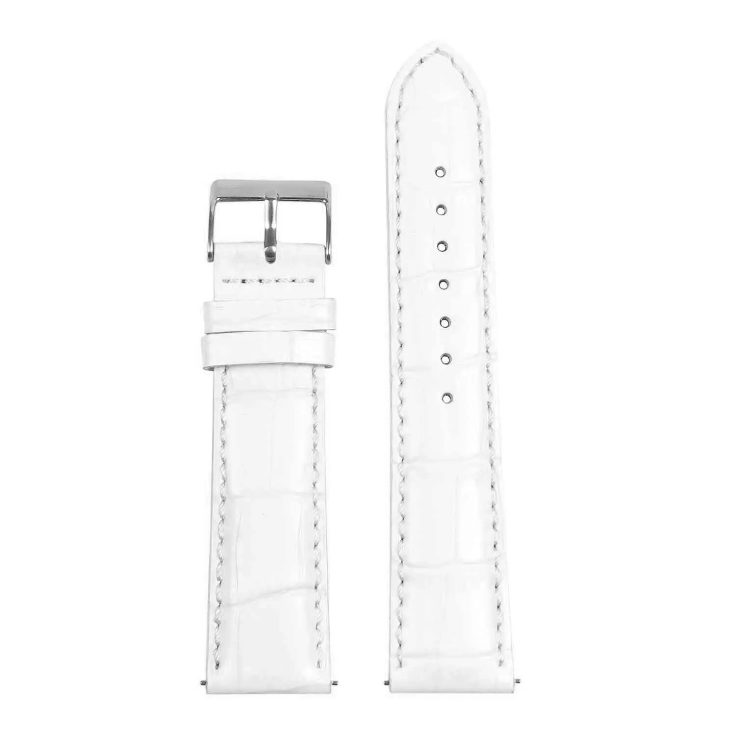 Men’s Crocodile Embossed Strap – Quick Release (24mm)