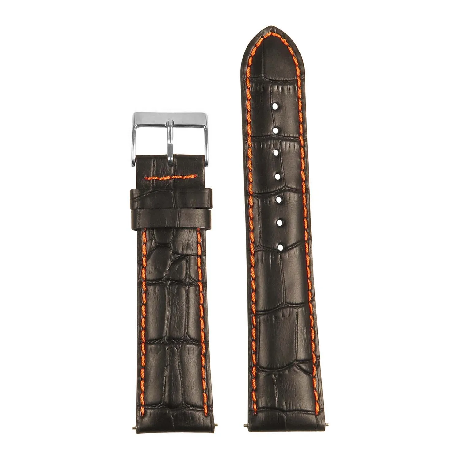 Men’s Crocodile Embossed Strap – Quick Release (24mm)