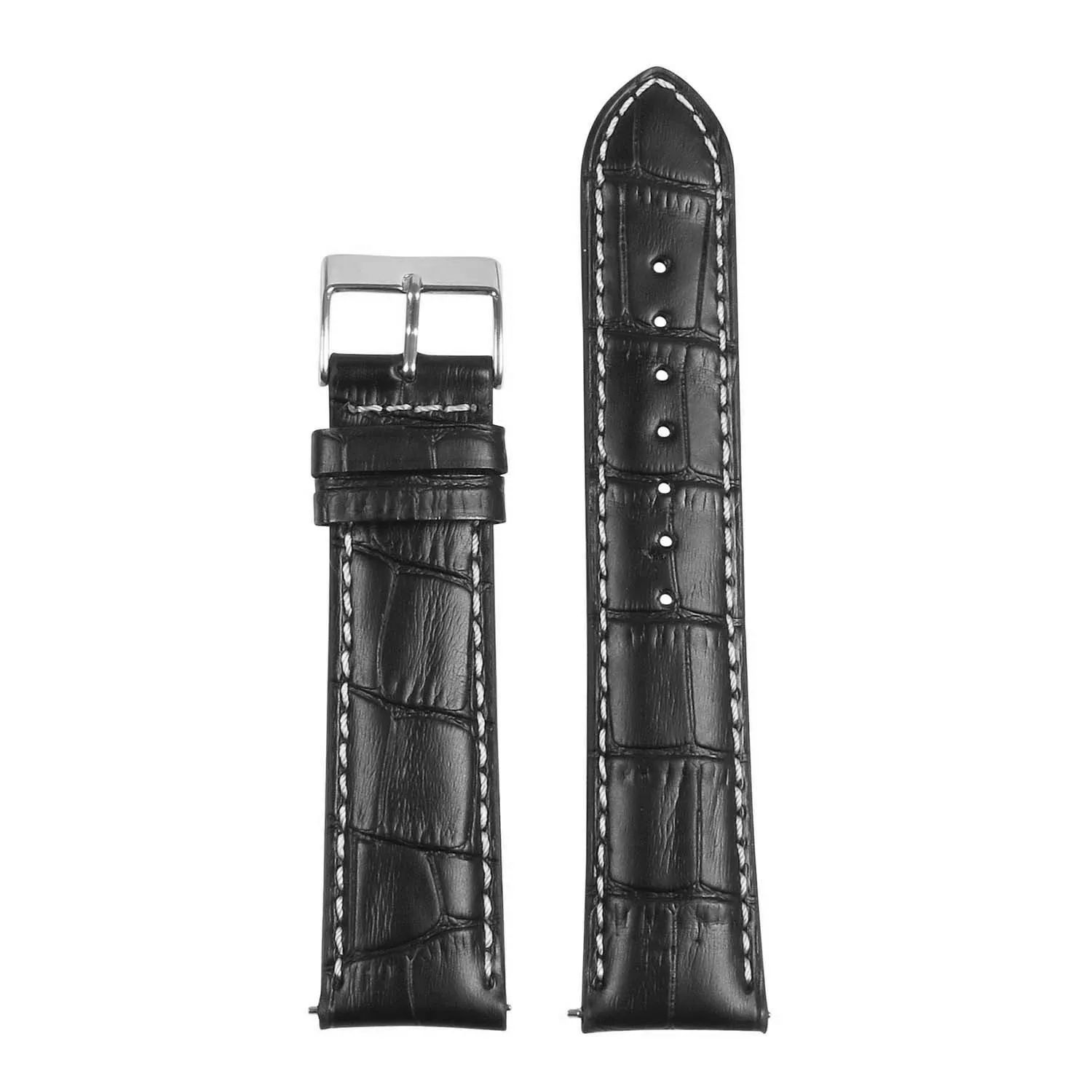 Men’s Crocodile Embossed Strap – Quick Release (24mm)