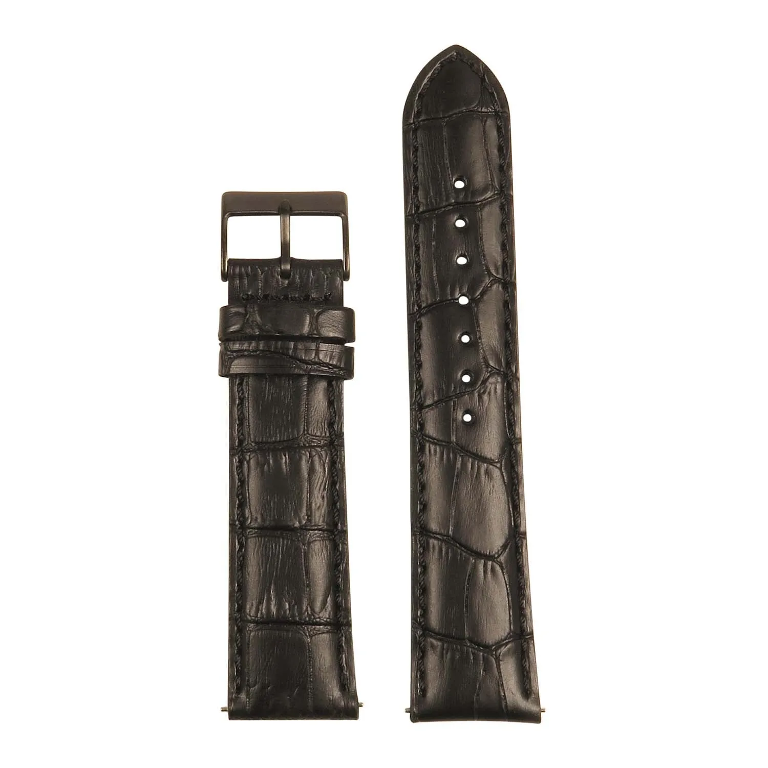 Men’s Crocodile Embossed Strap – Quick Release (24mm)