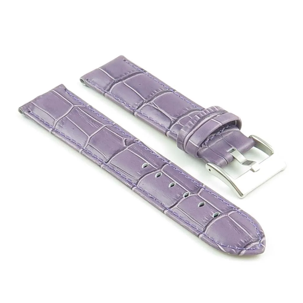 Men’s Crocodile Embossed Strap – Quick Release (24mm)