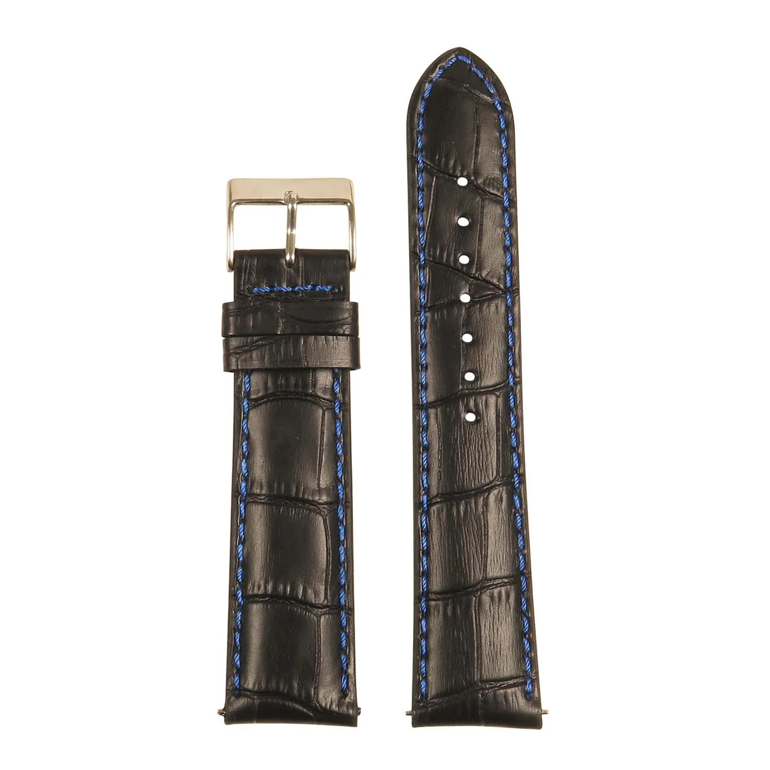 Men’s Crocodile Embossed Strap – Quick Release (24mm)