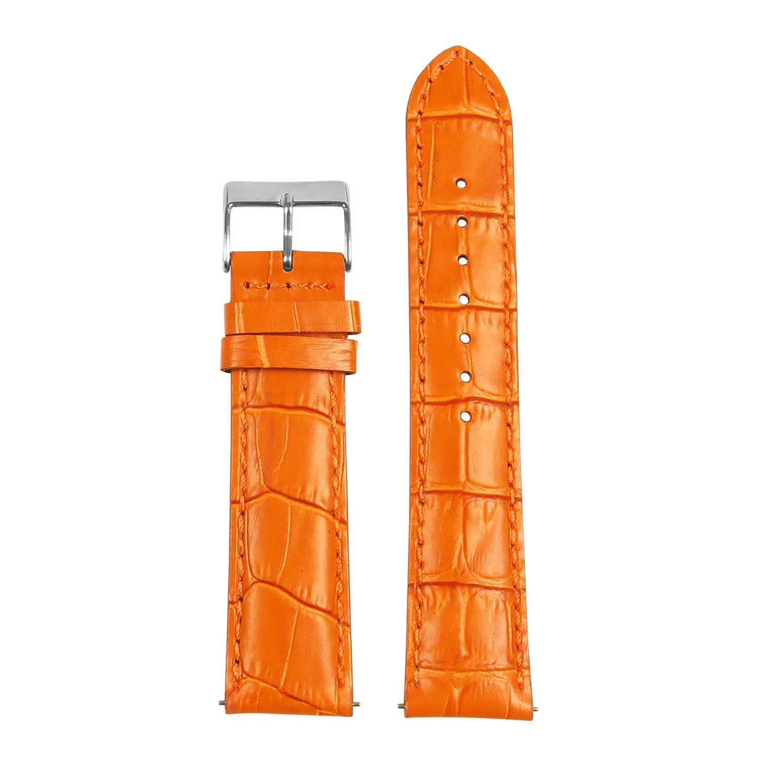 Men’s Crocodile Embossed Strap – Quick Release (24mm)