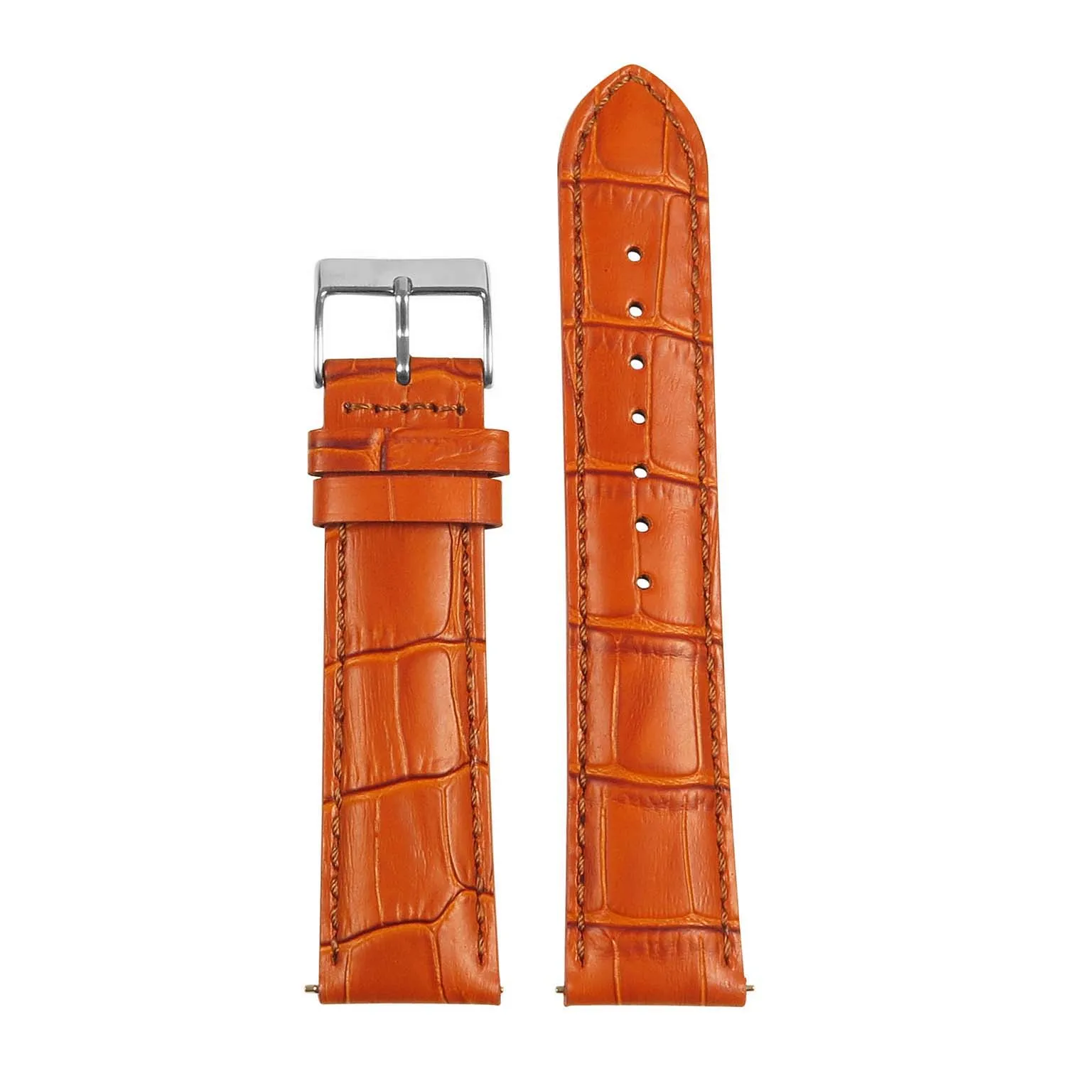 Men’s Crocodile Embossed Strap – Quick Release (24mm)