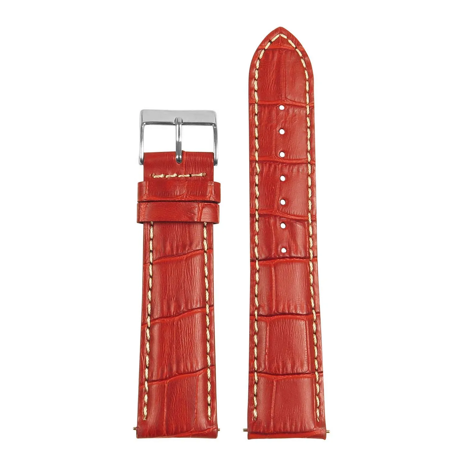 Men’s Crocodile Embossed Strap – Quick Release (24mm)