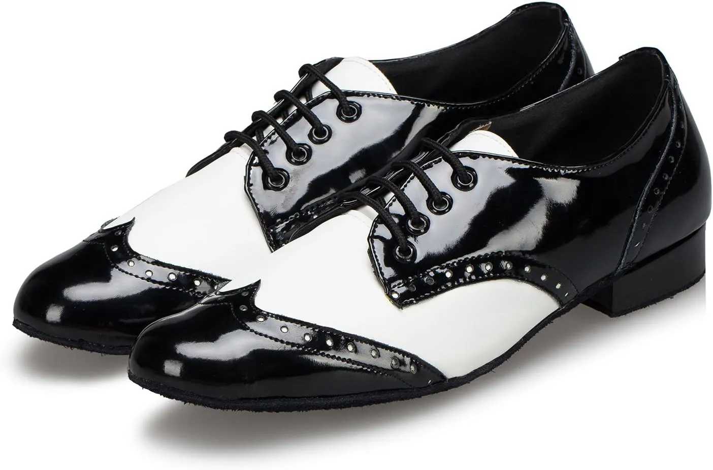 Mens Modern Classic Latin Lace-up Closed Toe Ballroom Standard Dance Shoes