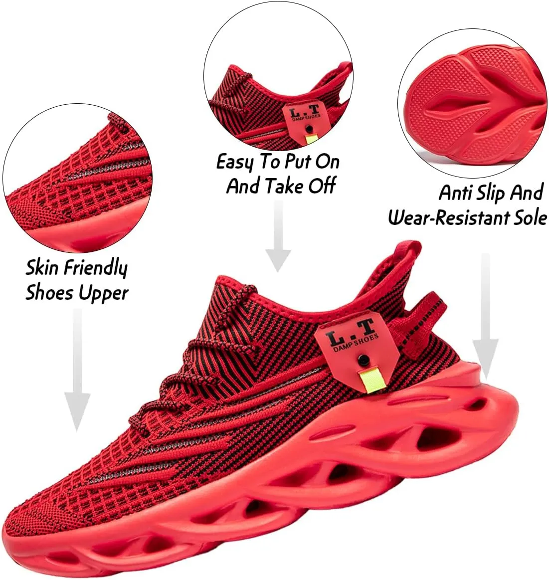 Mens Running Walking Tennis Road Shoes Sports Athletic Casual Fashion Gym Hiking Shoes for Men Sneakers Work Breathable Comfortable Lightweight