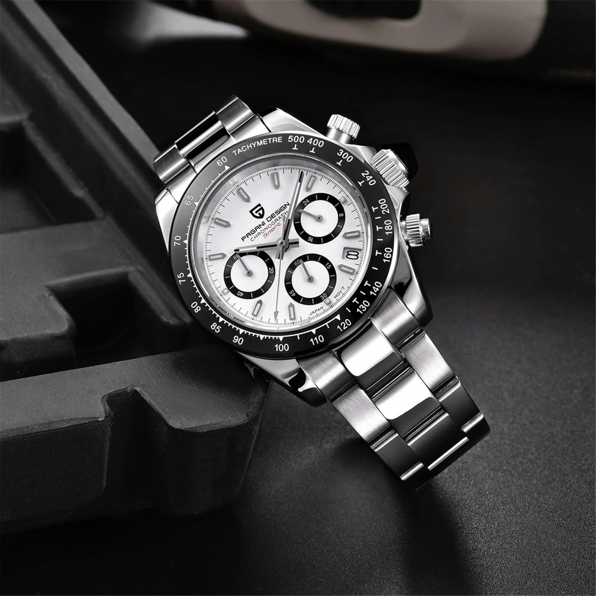 Men's Sapphire Stainless Steel Luxury PAGANI Watch (Identical To The Rolex Daytona!)