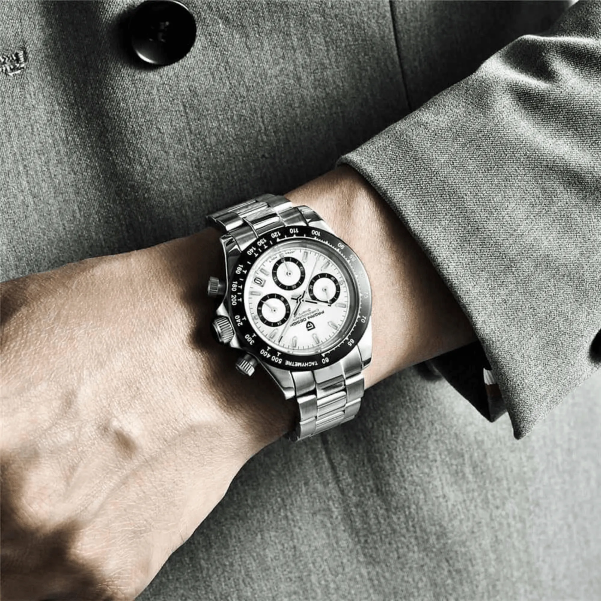 Men's Sapphire Stainless Steel Luxury PAGANI Watch (Identical To The Rolex Daytona!)