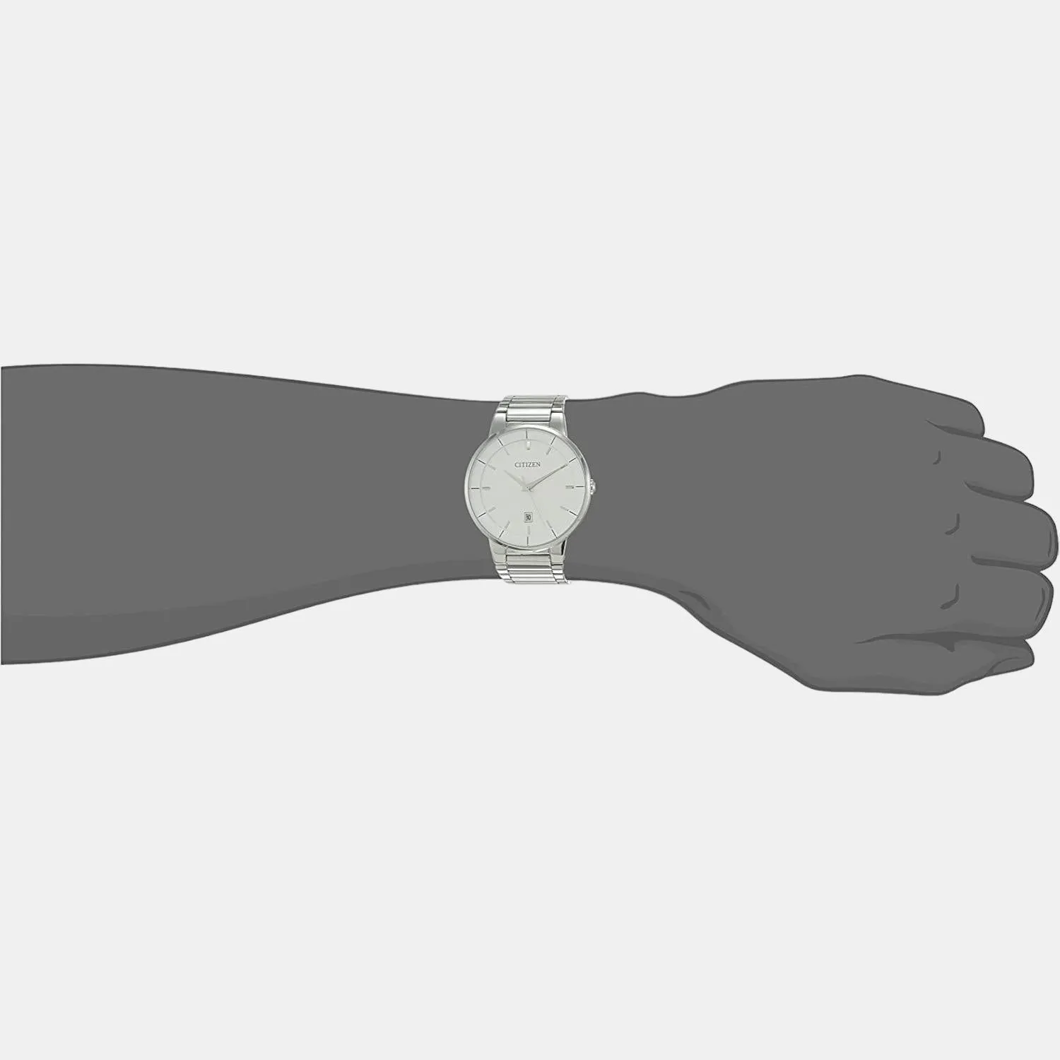 Men's Silver Analog Stainless Steel Watch BI5010-59A