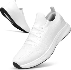 Mens Slip on Lightweight Walking Shoes Non Slip Breathable Running Shoes Comfort Tennis Workout Gym Sneakers with Shoelace Mens Slip on Lightweight Walking Shoes Non Slip Breathable Running Shoes Comfort Tennis Workout Gym Sneakers with Shoelace