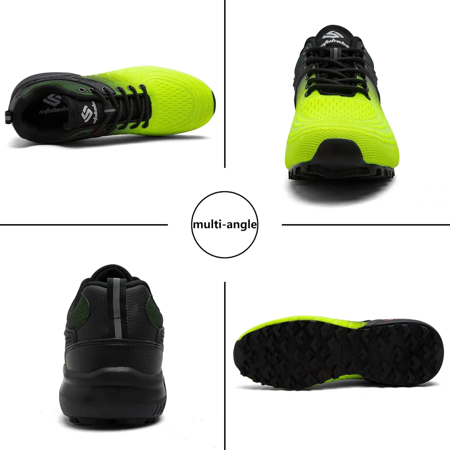 Men's Trail Running Shoes Lightweight Breathable Walking Sneakers Outdoor Athletic Running Tennis Cross Training Shoes