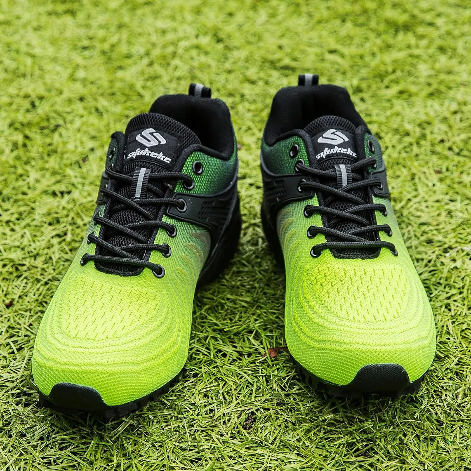 Men's Trail Running Shoes Lightweight Breathable Walking Sneakers Outdoor Athletic Running Tennis Cross Training Shoes