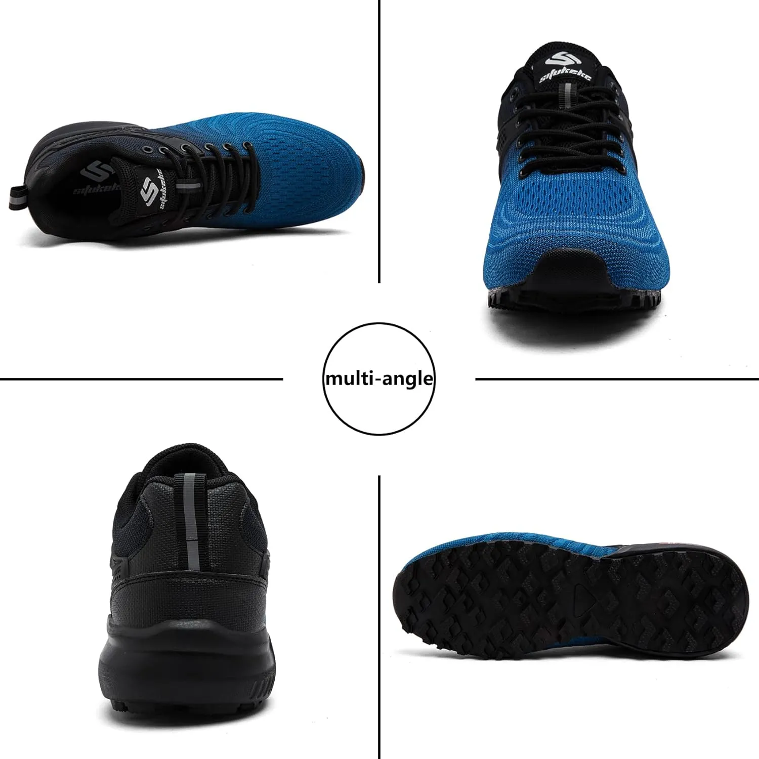 Men's Trail Running Shoes Lightweight Breathable Walking Sneakers Outdoor Athletic Running Tennis Cross Training Shoes