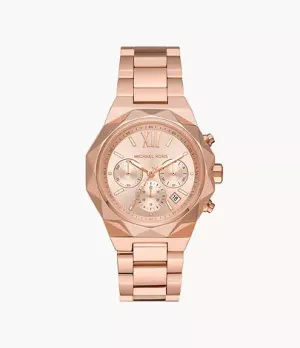 Michael Kors Raquel Chronograph Rose Gold-Tone Stainless Steel Watch MK4688
