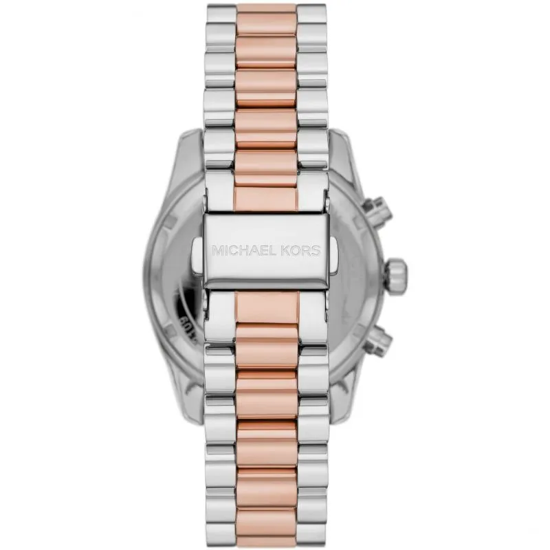 Michael Kors Women’s Quartz Two-tone Stainless Steel Rose Gold Mother Of pearl Dial 38mm Watch MK7219