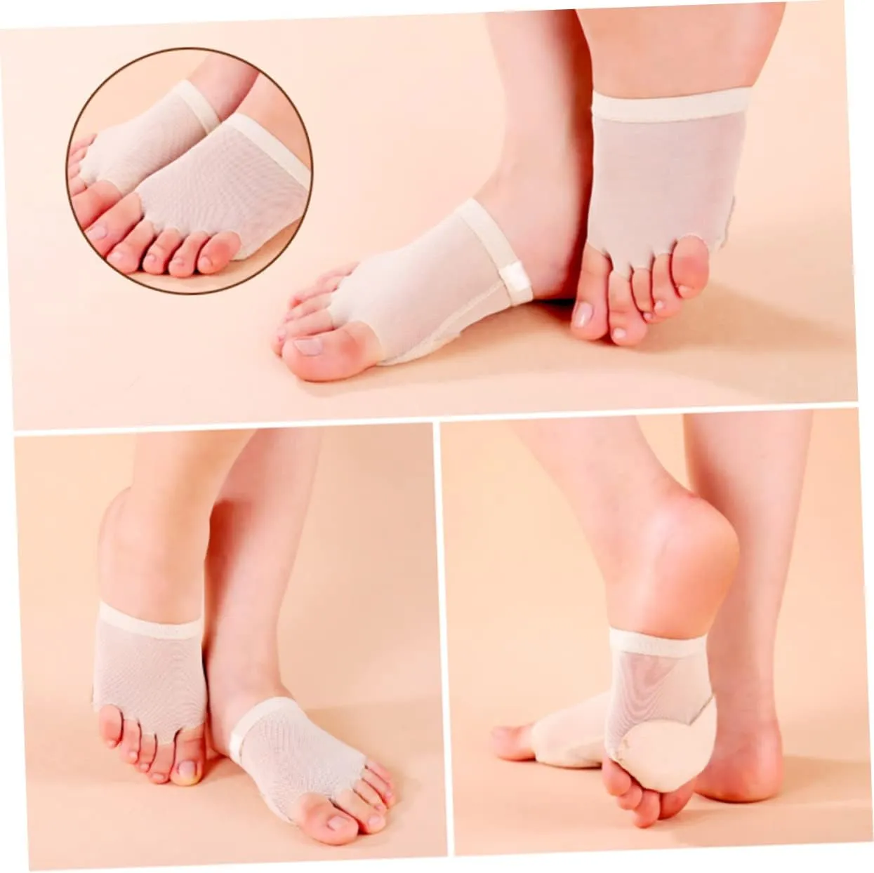 Milisten 1 Pair Lyrical Shoes Foot Thong Dance Forefoot Cushion Ballet Dance Toe Pad Ballet Foot Dance Toe Thong