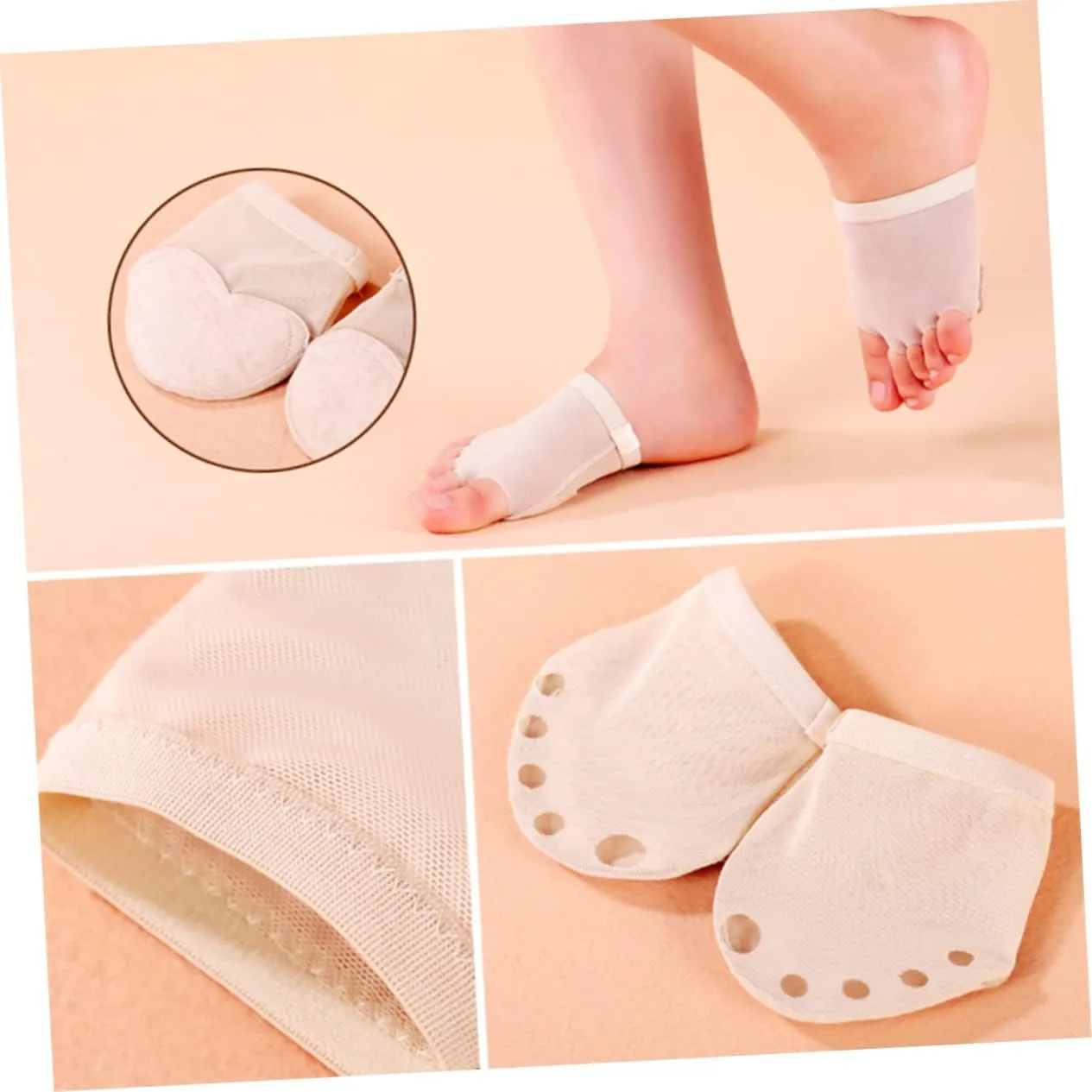 Milisten 1 Pair Lyrical Shoes Foot Thong Dance Forefoot Cushion Ballet Dance Toe Pad Ballet Foot Dance Toe Thong