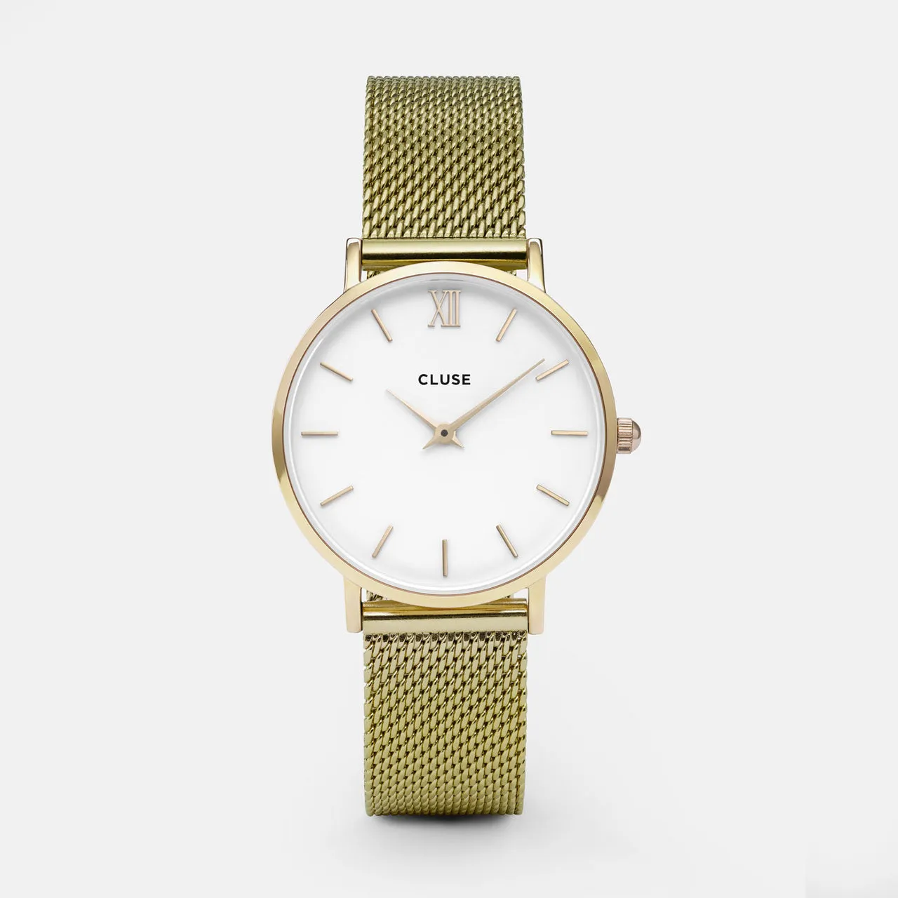 Minuit Mesh Gold/White Watch