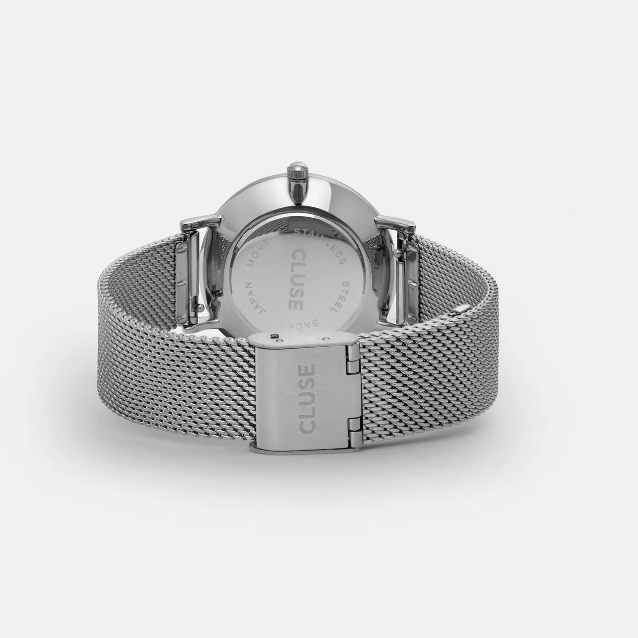 Minuit Mesh Silver/White Watch