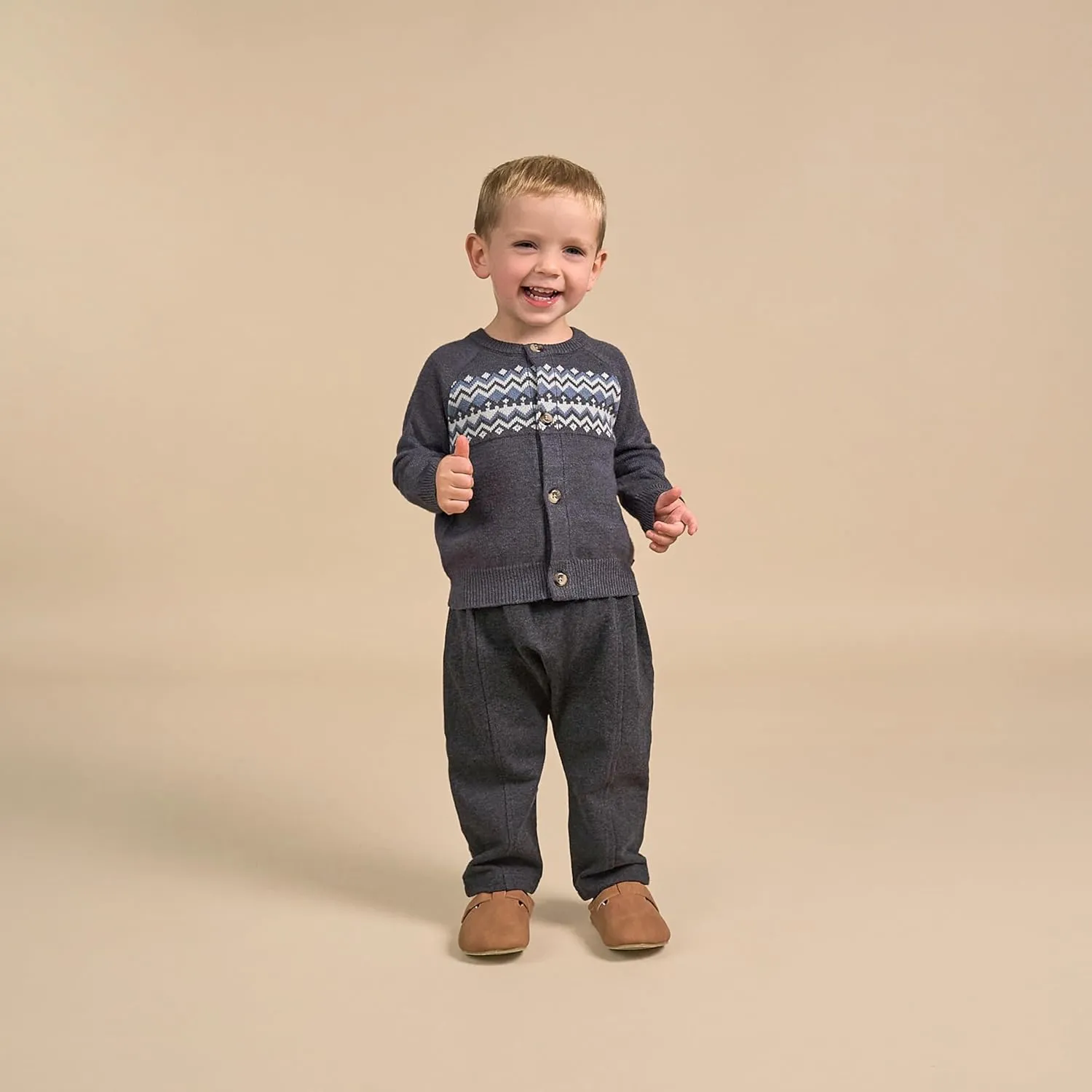 Modern Moments by Gerber Baby Boys' and Toddler Holiday Fair Isle Sweater