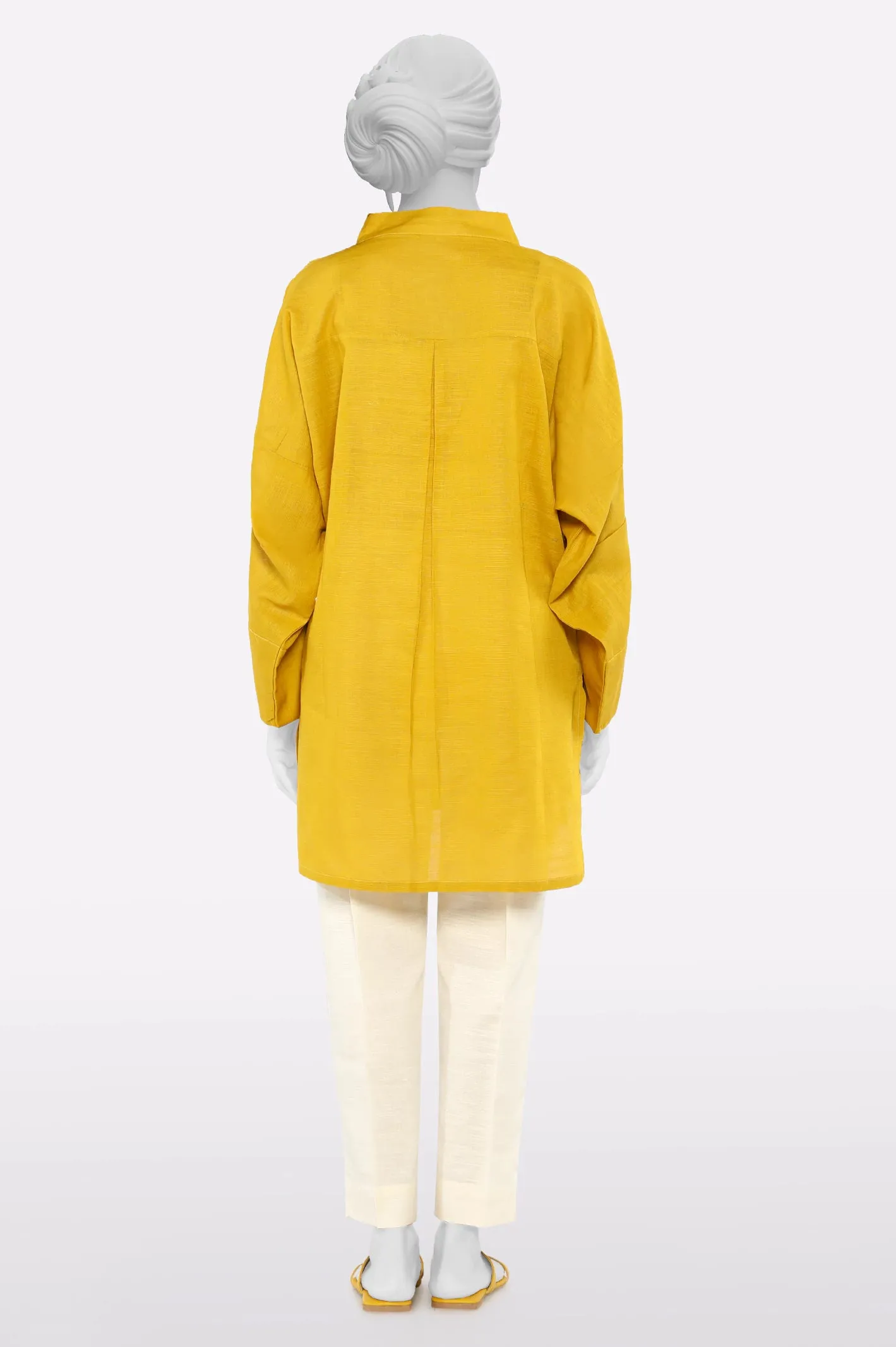 Mustard Fusion Kurti