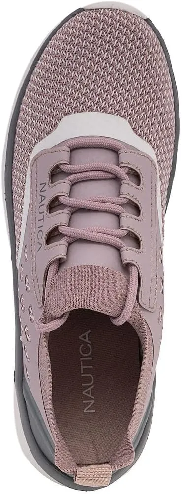 Nautica Women's Fashion Sneaker Lace-Up Running Shoe Casual Max Cushioning Walking Tennis Sneaker