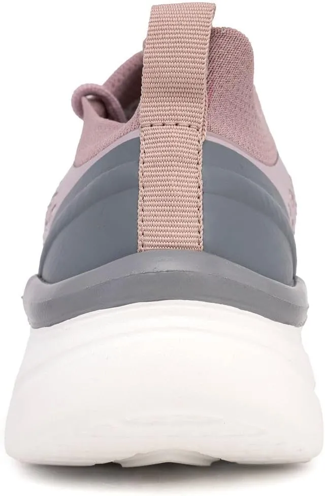 Nautica Women's Fashion Sneaker Lace-Up Running Shoe Casual Max Cushioning Walking Tennis Sneaker