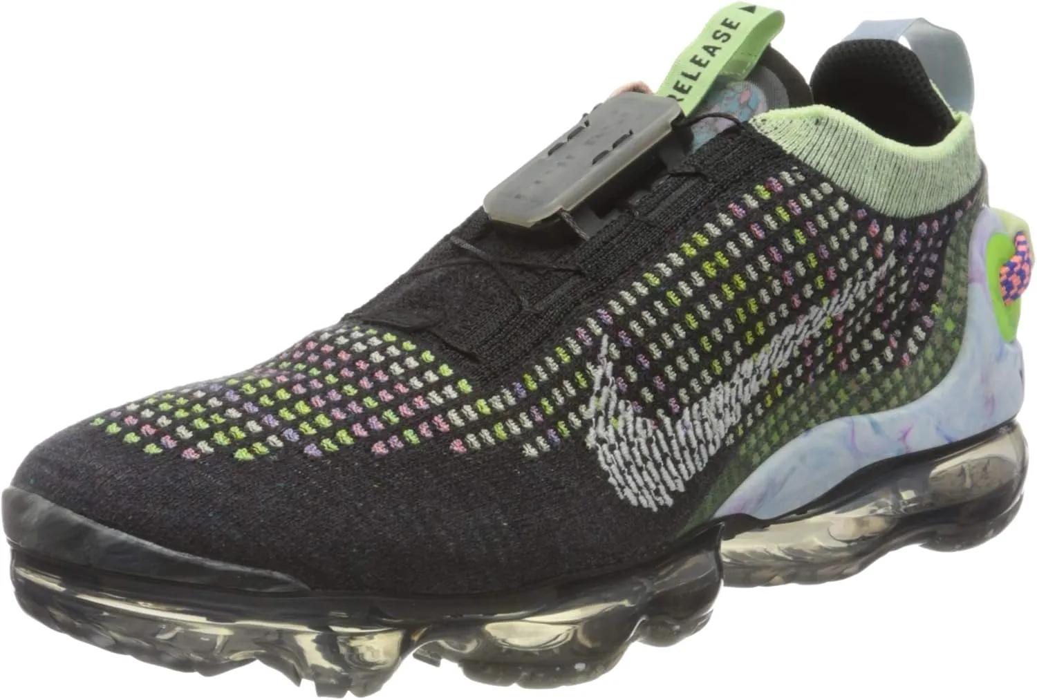 NIKE Women's Stroke Running Shoe, Black Black White Barely Volt Atomic Pink Royal Pulse Crimson Tint, 7