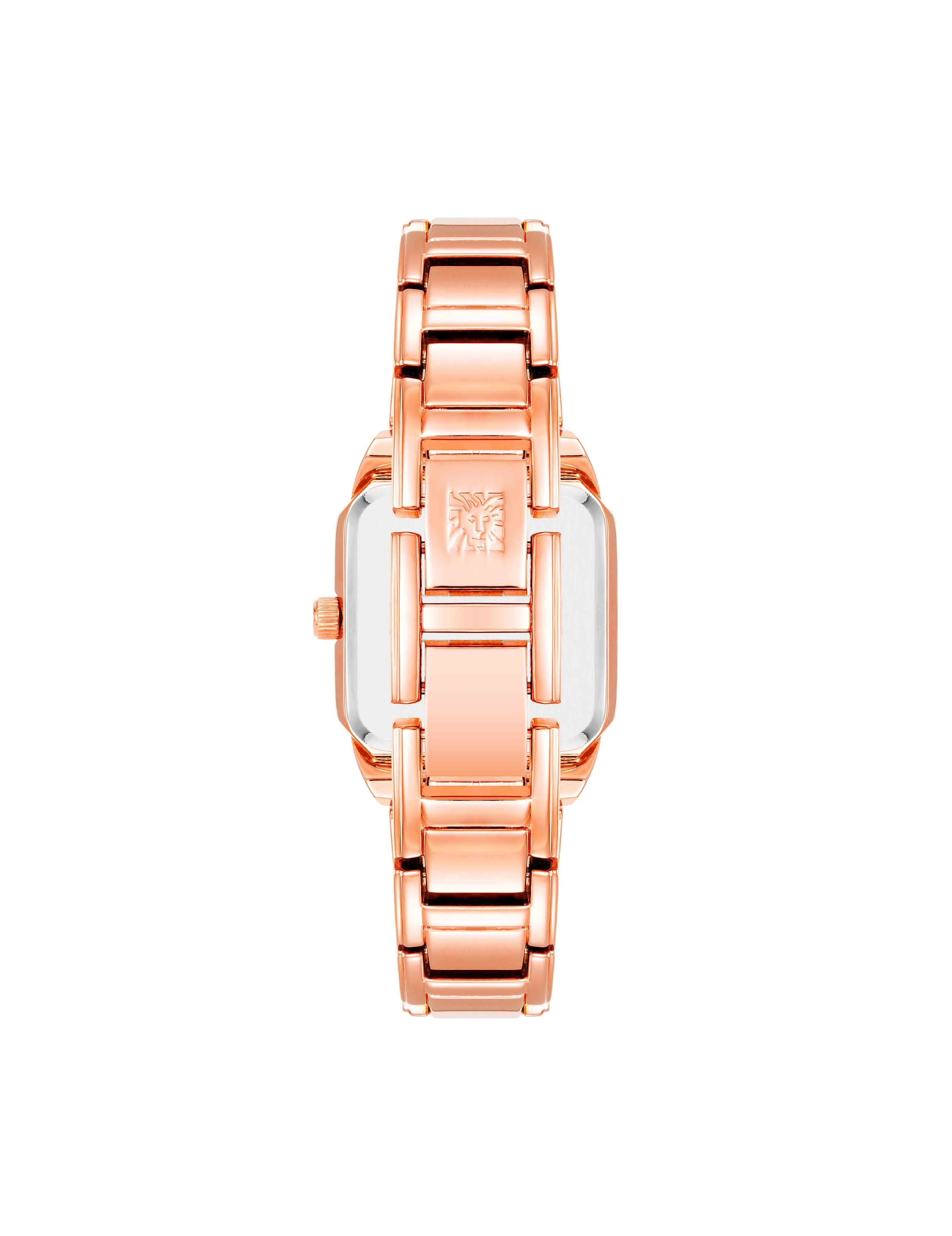 Octagonal Case Metal Link Watch