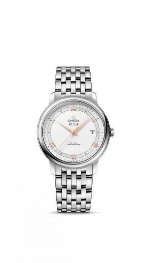 Omega De Ville Prestige Co-Axial 39.5mm Silver Dial Steel on Steel 424.10.40.20.02.002