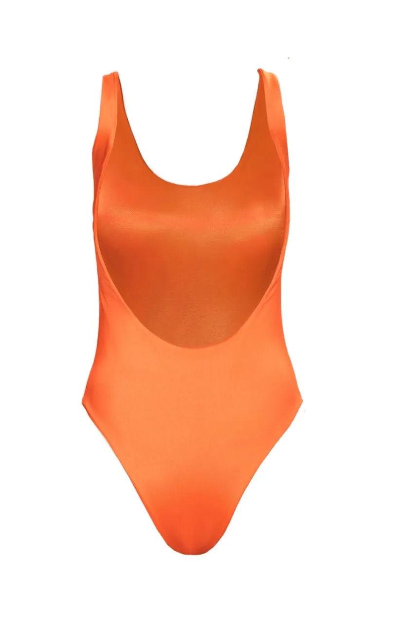 Orange Sunset Mirage One Piece Swimwear