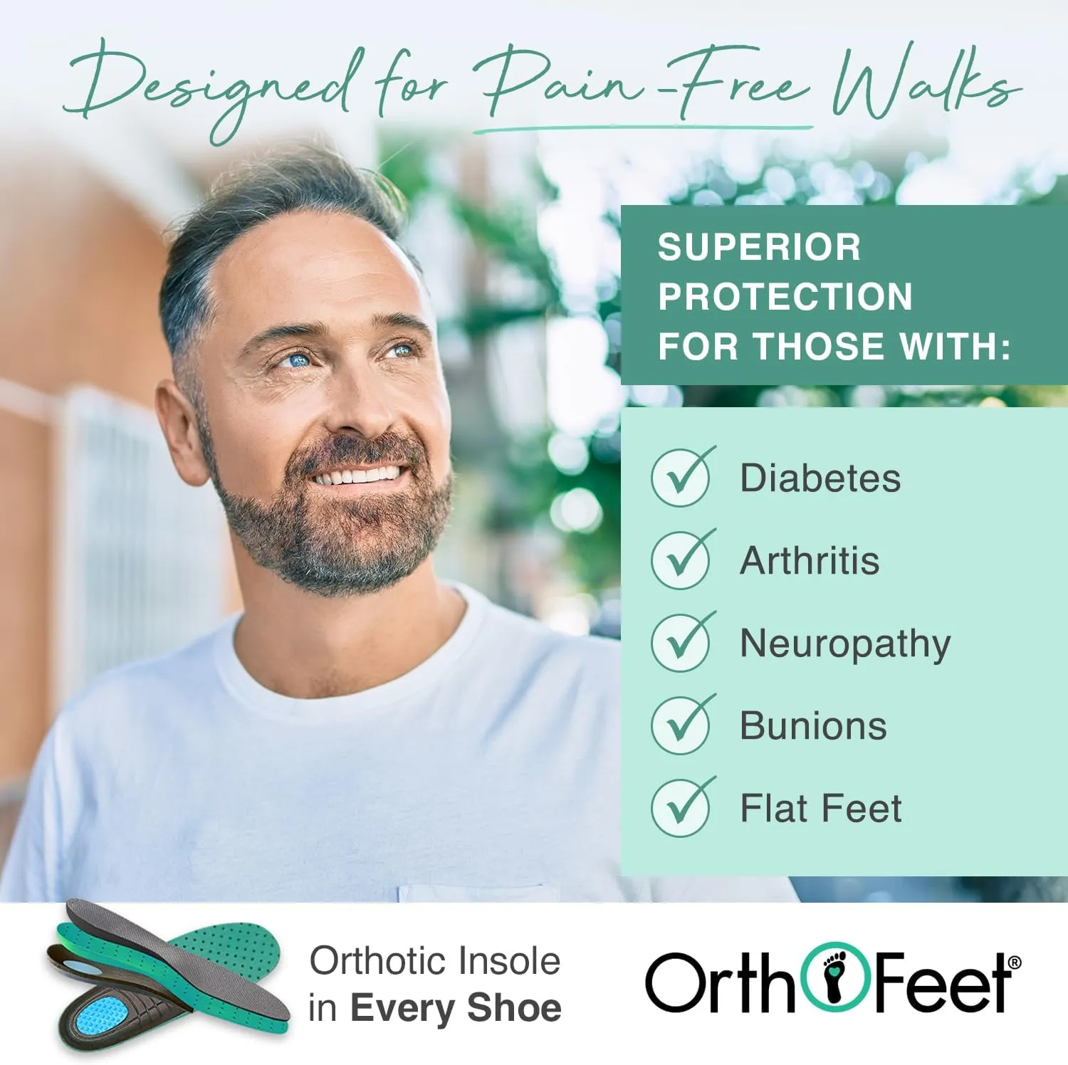 Orthofeet Men's Orthopedic Porto Canvas Casual Shoes