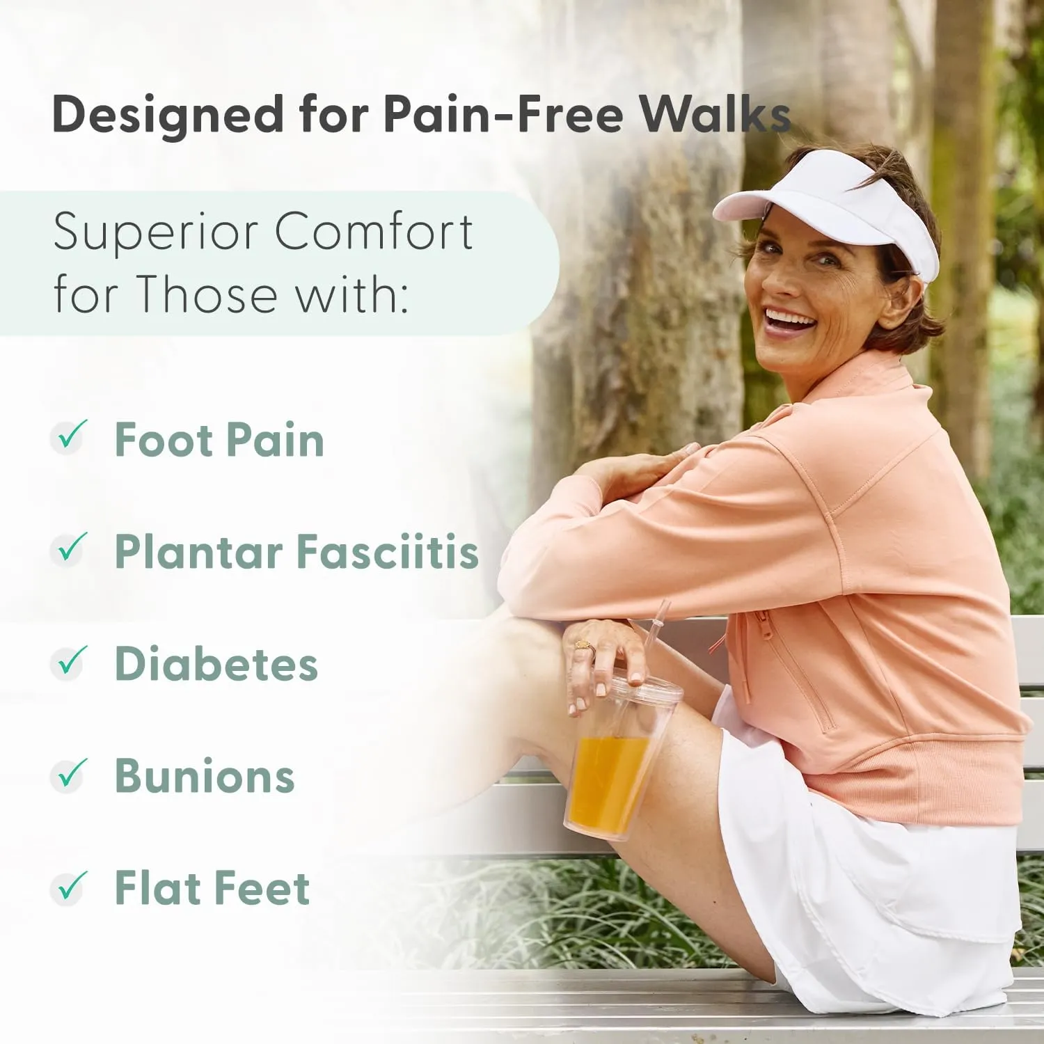 Orthofeet Women's Orthopedic Ace Pickleball Shoe for Foot Pain Relief