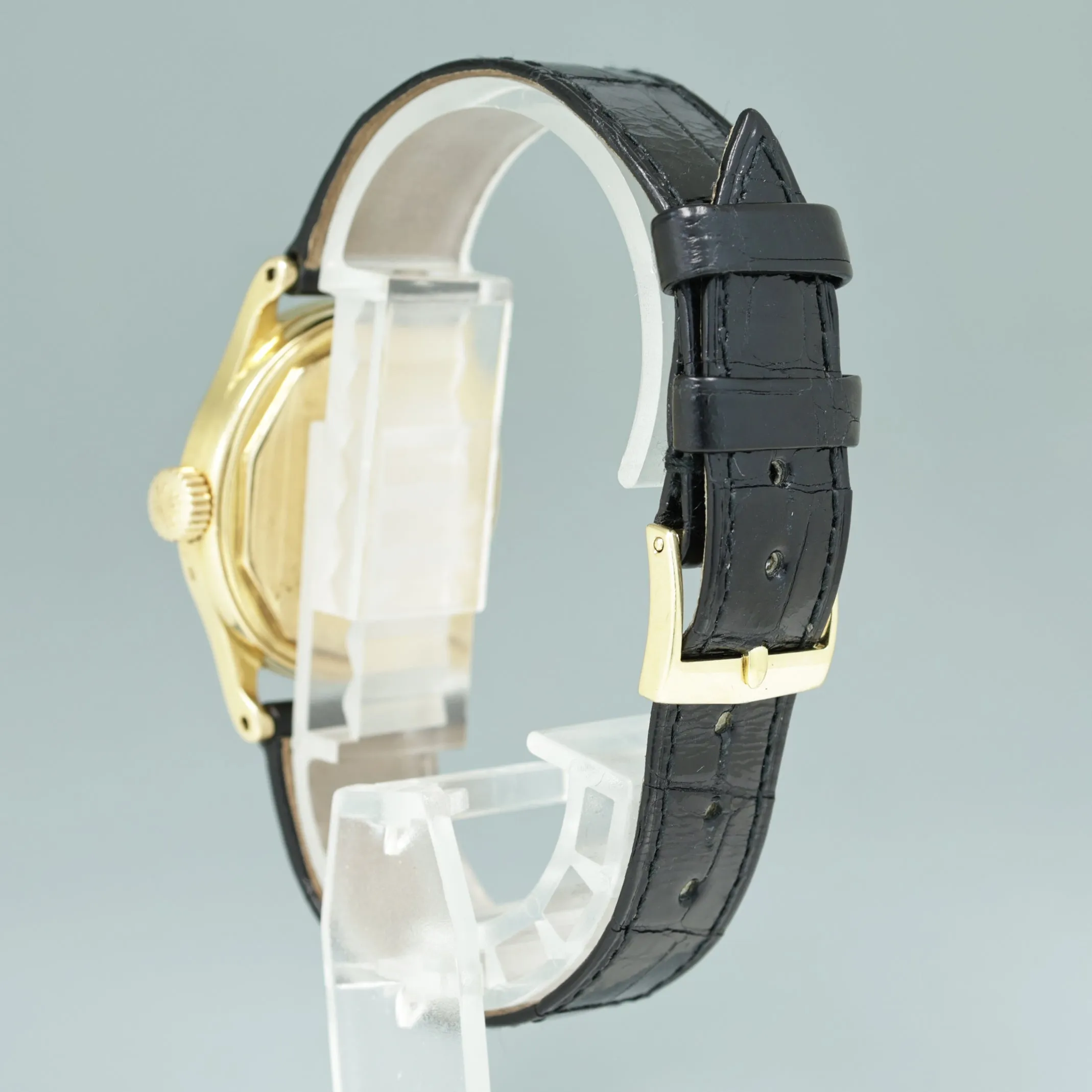 Patek Philippe Calatrava 31mm Yellow Gold 2451 Black Leather Watch