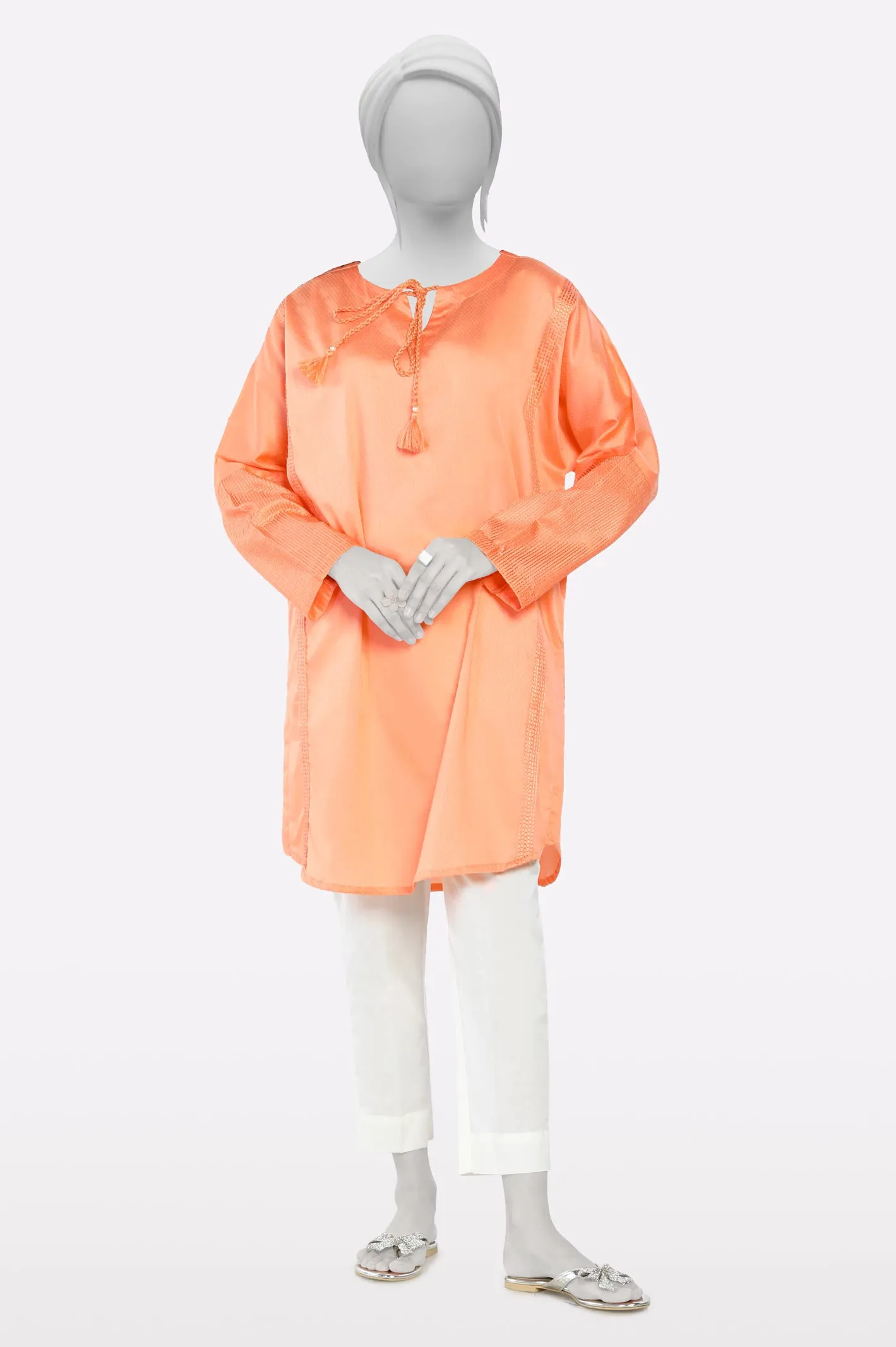 Peach Fusion Kurti