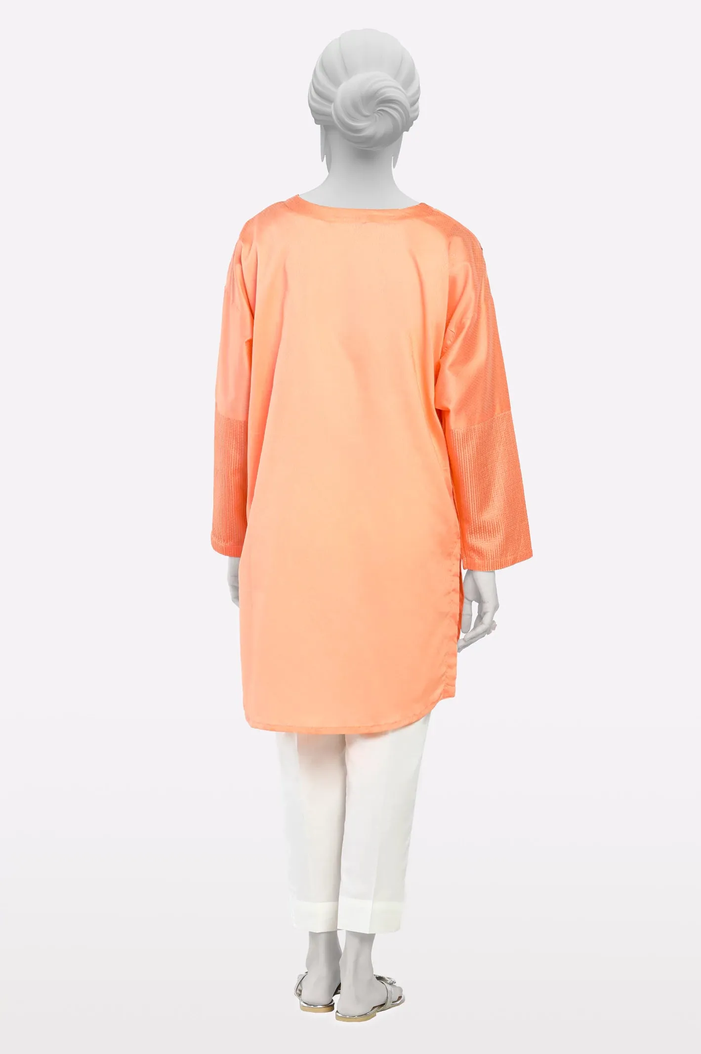Peach Fusion Kurti
