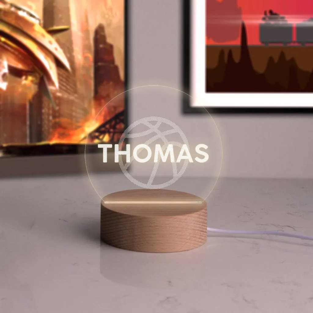 Personalised Sports Mini Desk Lamp