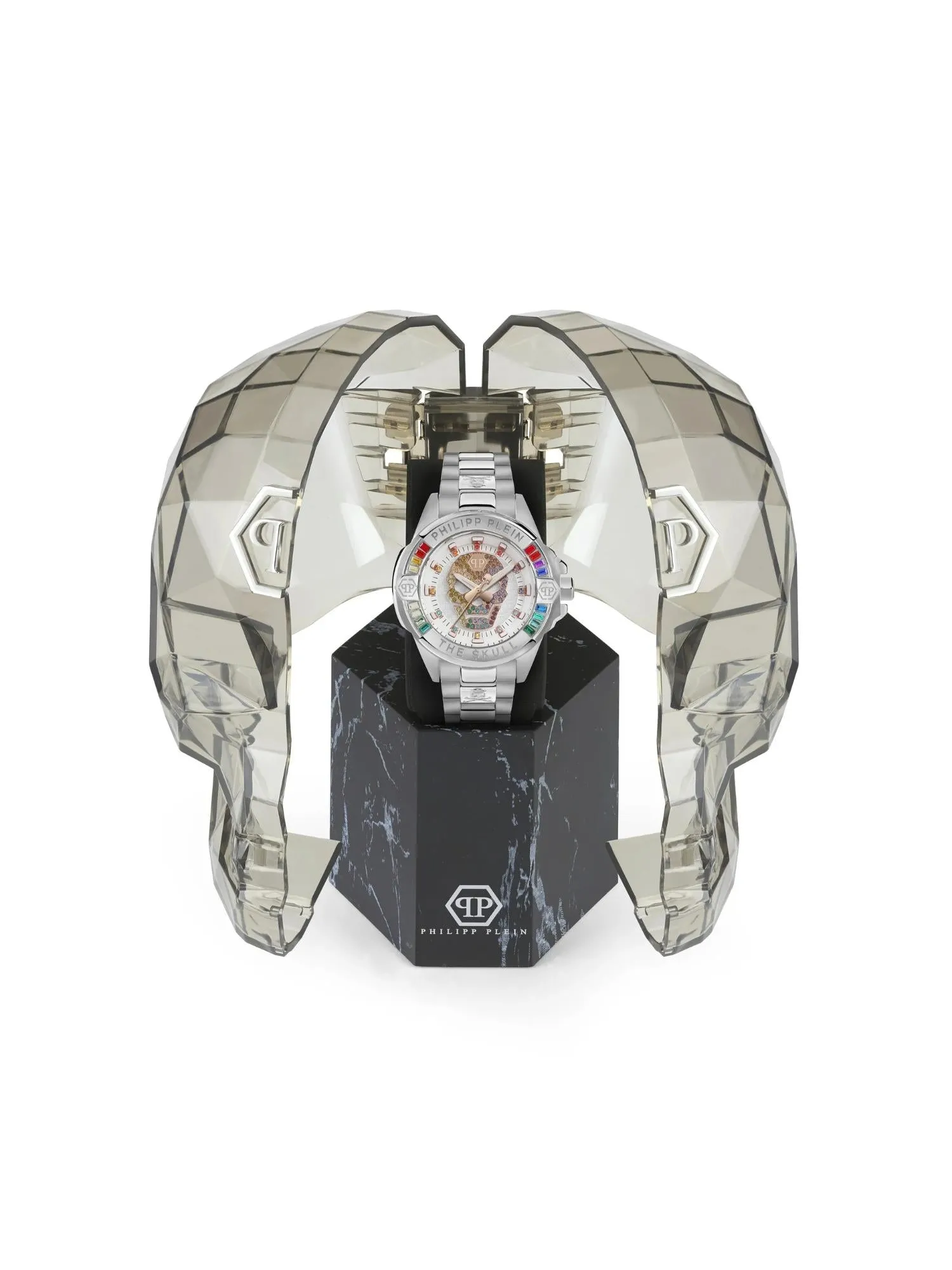 Philipp Plein Unisex 41 mm Size White Dial Analog Watch - PWNAA0422