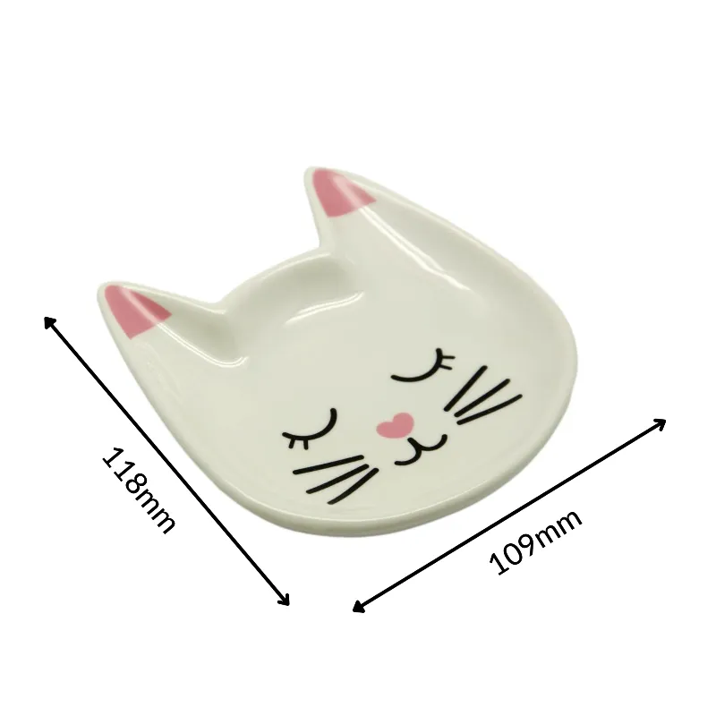 Pink Cat Face Trinket Dish