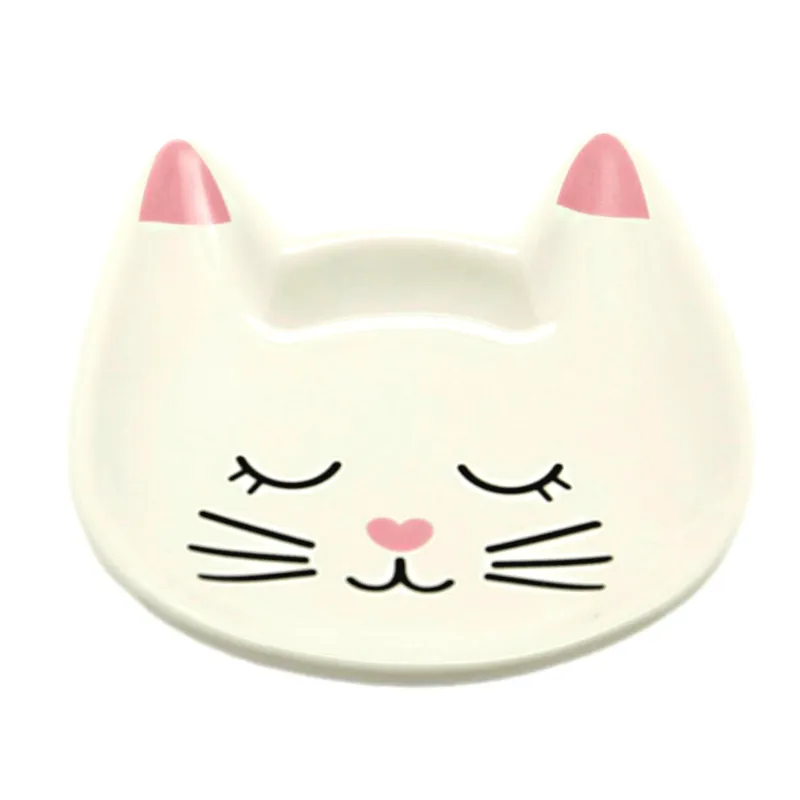 Pink Cat Face Trinket Dish