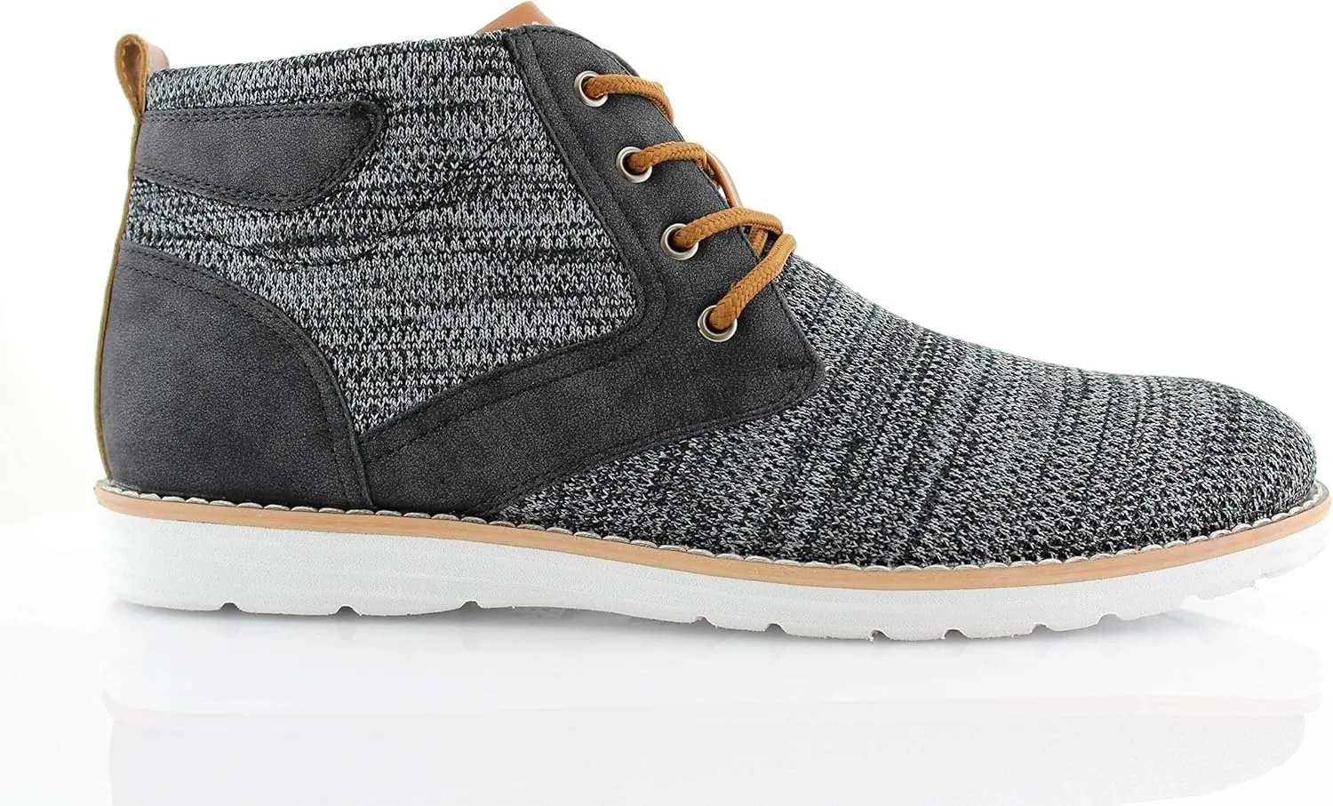 Polar Fox Colbert MPX506059 Mens Mid-Top Casual Breathable Sneaker Chukka Boots with Memory Foam insole