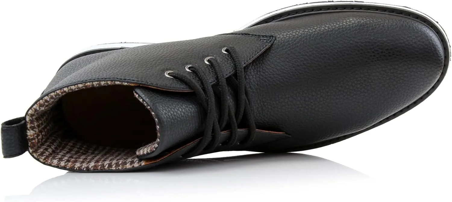 Polar Fox Colbert MPX506059 Mens Mid-Top Casual Breathable Sneaker Chukka Boots with Memory Foam insole