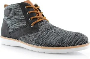 Polar Fox Colbert MPX506059 Mens Mid-Top Casual Breathable Sneaker Chukka Boots with Memory Foam insole