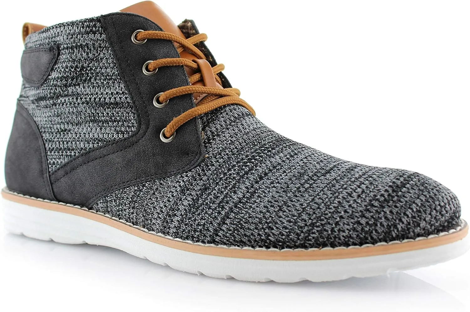 Polar Fox Colbert MPX506059 Mens Mid-Top Casual Breathable Sneaker Chukka Boots with Memory Foam insole