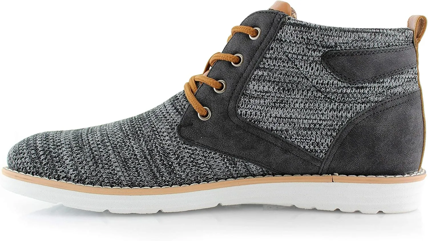 Polar Fox Colbert MPX506059 Mens Mid-Top Casual Breathable Sneaker Chukka Boots with Memory Foam insole