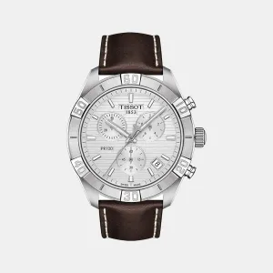 PR 100 Men Chronograph Leather Watch T1016171603100