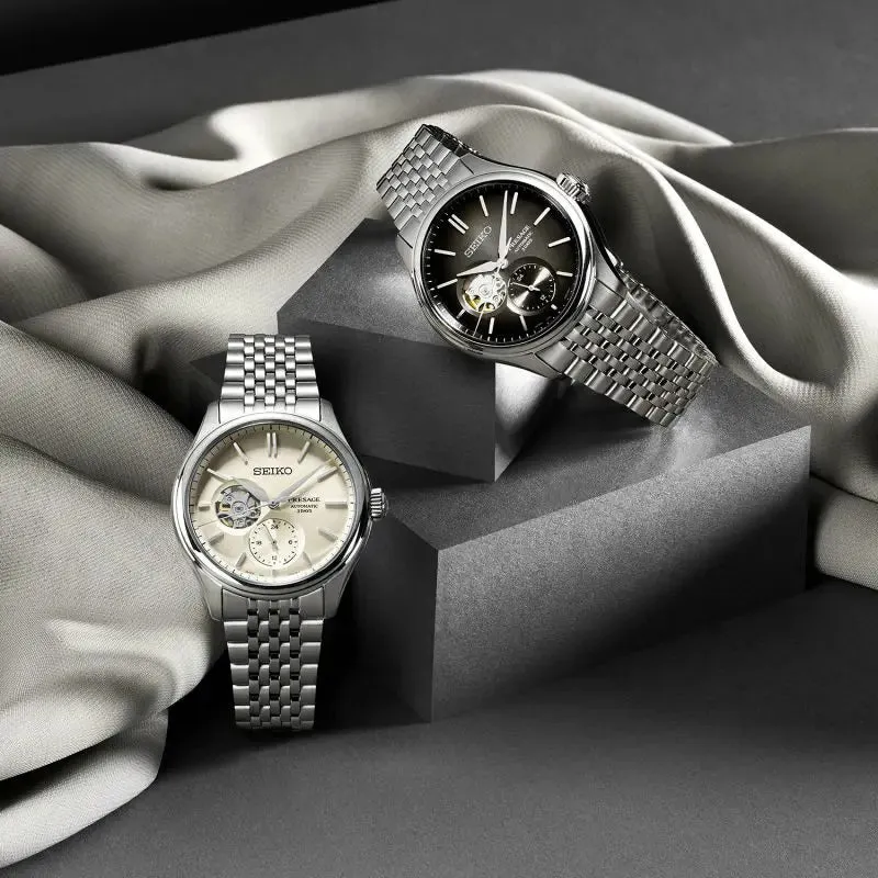 Presage 'Shiro-iro' Open Heart Watch - SPB471J1 - 40.2mm