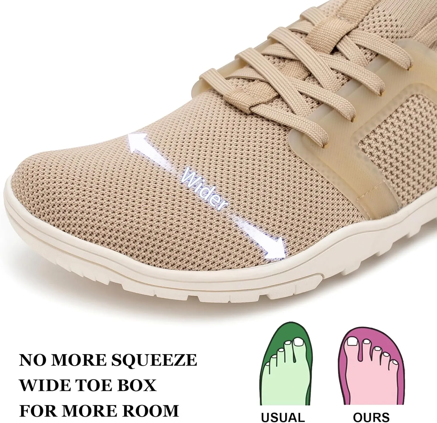 Pulltop Barefoot Trail Running Shoes for Womens - Wide Toe Box | Zero Drop Sole | Minimalist Crossfit Training Shoes