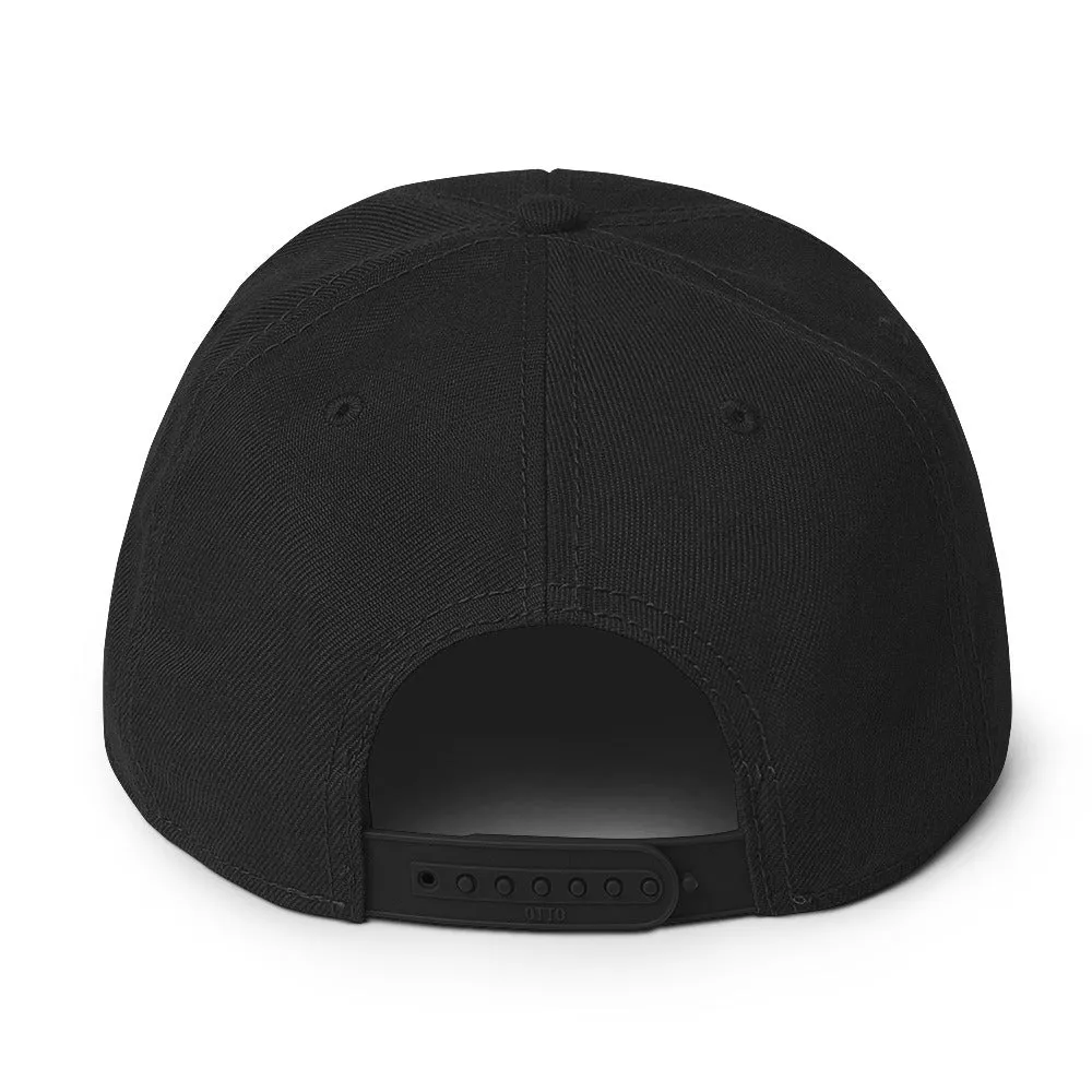 Red Illuminati All Seeing Psychic Eye Embroidered Flat Bill Cap Snapback Hat